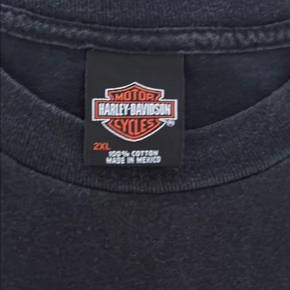 Harley-Davidson Black Long Sleeve Tee with Vintage Logo - Picture 5 of 7